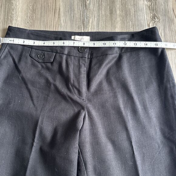 Ann Taylor Loft Original Black Dress Ankle Pants Size 4 - Picture 6 of 10